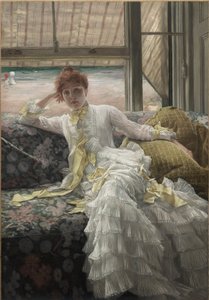 ティソの海辺、ジェームズ・ジャック・ジョセフ（1836-1902） 作： James Jacques Joseph Tissot