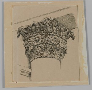 エルアクサモスクの首都、私たちの主イエスキリストの生涯のイラスト（紙にインク） 作： James Jacques Joseph Tissot