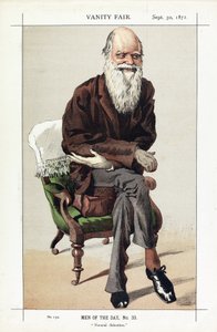 チャールズダーウィン、今日の男、No。33、Natural Selection、バニティフェア、パブから。 1871 作： James Jacques Joseph Tissot
