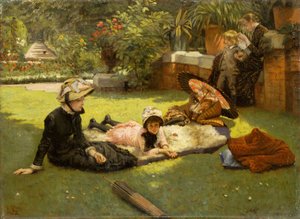 完全な日光の下で 作： James Jacques Joseph Tissot