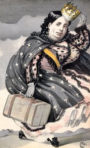 イザベラ2世 (1830-1904) スペイン女王 (1833-1870) 作： James Jacques Joseph Tissot
