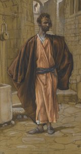 ユダス・イスカリオット、私たちの主イエス・キリストの生涯からの挿絵、1886-94（紙の黒鉛の上にトイレ） 作： James Jacques Joseph Tissot