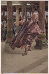 ユダは悔い改めてお金を返す、「キリストの生涯」の挿絵、1886-94年（板紙にトイレとガッシュ） 作： James Jacques Joseph Tissot
