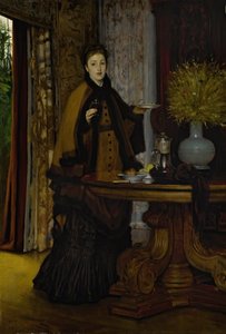 ル グーテ アフタヌーン ティー、1869 年。 作： James Jacques Joseph Tissot