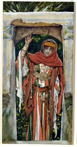改宗前のメアリーマグダレン、「キリストの生涯」の挿絵、1886-96年（紙、WC） 作： James Jacques Joseph Tissot