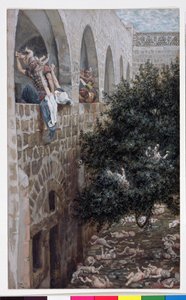 イノセントの虐殺、「キリストの生涯」のイラスト、1886〜94年頃、板紙に水彩とグワッシュ） 作： James Jacques Joseph Tissot