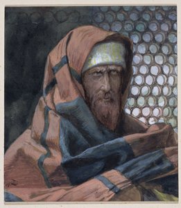 ニコデモ、キリストの生涯の挿絵、1886-94年（板紙にトイレとガッシュ） 作： James Jacques Joseph Tissot