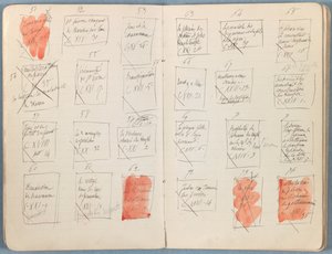 1880年代後半の私たちの主イエス・キリストの生涯のためのスケッチのアルバムのページ（グラファイトと紙に洗う） 作： James Jacques Joseph Tissot