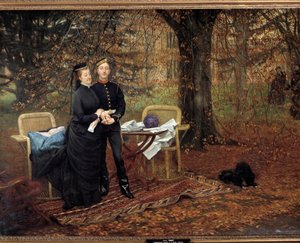 皇太子ウジェニアの肖像画（ウジェニア・デ・モンティージョ 作： James Jacques Joseph Tissot