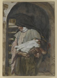 セントアン、「キリストの生涯」のイラスト、1886-94年（板紙にトイレとガッシュ） 作： James Jacques Joseph Tissot