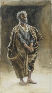 聖ペテロ、私たちの主イエス・キリストの生涯からの挿絵、1886-94（紙のグラファイトの上にトイレ） 作： James Jacques Joseph Tissot