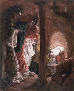 賢者の崇拝、キリストの生涯の挿絵、1886-94年 作： James Jacques Joseph Tissot