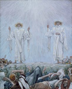 アセンション、キリストの生涯の挿絵、1884-96年（板紙にトイレとガッシュ） 作： James Jacques Joseph Tissot