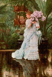 ライラックの束、1875年頃 作： James Jacques Joseph Tissot