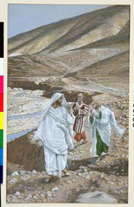 聖アンデレと聖ヨハネの召し、キリストの生涯の挿絵、1886-94年（板紙にトイレとガッシュ） 作： James Jacques Joseph Tissot