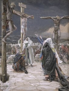 イエスの死、キリストの生涯の挿絵、1884-96年（板紙にトイレとガッシュ）