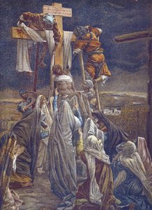 The Descent of the Cross - The Descent from the Cross - from the "The Life of Our Lord Jesus Christ" - 1899 by James Tissot - La vie de notre seigneur Jesus Christ, by Jacques Joseph (Jacques-Joseph) Tissot dit James Tissot (1836-1902)