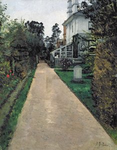 画家の家の庭（油彩・キャンバス 作： James Jacques Joseph Tissot