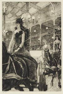 戦車の女性、1885 作： James Jacques Joseph Tissot