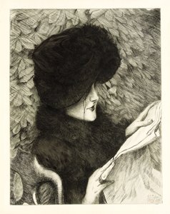 新聞、1883年 作： James Jacques Joseph Tissot