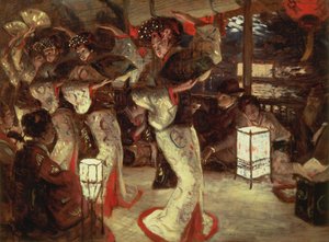 現代生活の放蕩息子：外国のクライム、1882年頃（準備スケッチ） 作： James Jacques Joseph Tissot