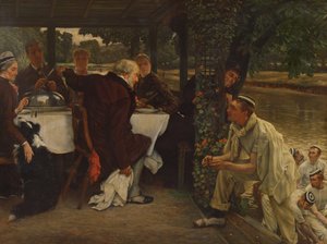 現代生活の放蕩息子：太ったふくらはぎ、1880 作： James Jacques Joseph Tissot