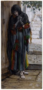 悔い改めたマグダレン（紙にトイレ） 作： James Jacques Joseph Tissot