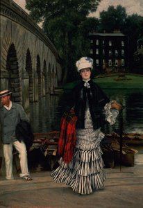 ボート旅行からの帰還、1873 作： James Jacques Joseph Tissot