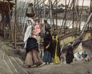 滞在エジプト、エジプト、キリストの生涯のイラスト、1886-94年（板紙にトイレとガッシュ）