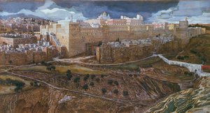 領主時代のヘロデ神殿、1886-96年（板紙にグワッシュ）（182200も参照）