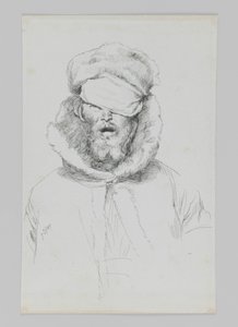 ユダヤ人のタイプ、私たちの主イエス・キリストの生涯からのイラスト（紙にインク） 作： James Jacques Joseph Tissot