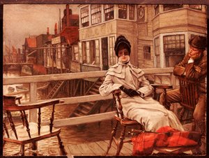 グリニッジでボートを待っています。 作： James Jacques Joseph Tissot