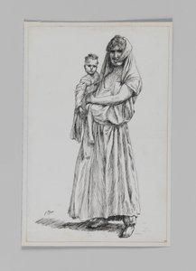 サマリアのゲバの女、主イエス・キリストの生涯のイラスト 作： James Jacques Joseph Tissot