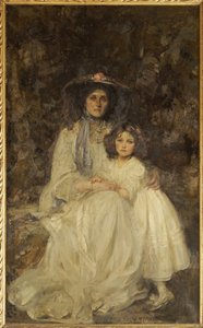 ディクソン・ポインダー夫人と娘のジョアン、1905年頃
