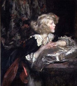 油絵 Sir James Jebusa Shannon_すみれ色のラトランド公爵夫人 ma2388-