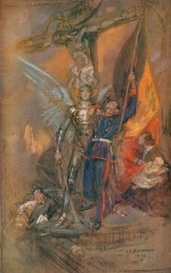 ベルギーの聖ミカエル、1914年、1914年 作： James Jebusa Shannon