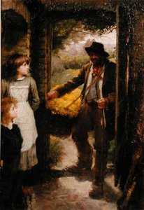 カウスリップ・ギャザラー」（油彩・キャンバス） 作： James Jebusa Shannon