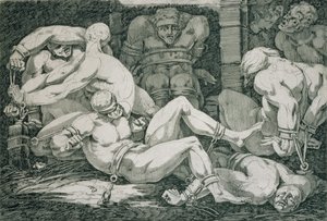 飢饉の塔、18世紀のウゴリーノと彼の息子 作： James Jefferys
