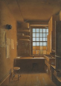 宝くじのインテリア、1821年。 作： James Kidder