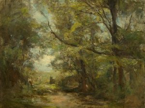 風景（キャンバスに油彩） 作： James Lawton Wingate