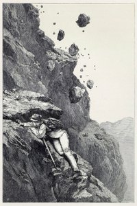 1860年から69年にかけてのアルプスのスクランブルからのマッターホルンのカノナード、パブ。 1871年 作： James Mahoney