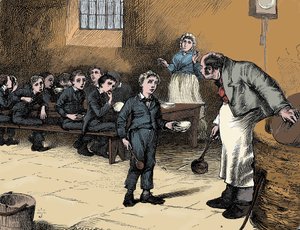 チャールズディケンズによるオリバーツイストのシーン、1836 作： James Mahoney