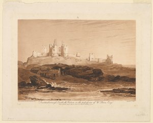 ダンスタンバラ城、「Liber Studiorum」パート III より 作： James Mallord William Turner