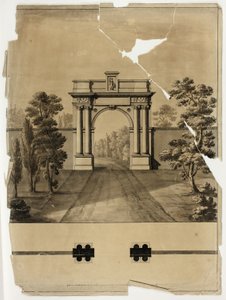 墓地へのモニュメント入口 作： James Malton