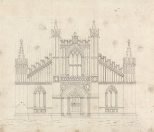 Desenho preparatório para o Desenho 11, Placa 9 de Uma Coleção de Desenhos para Retiros Rurais