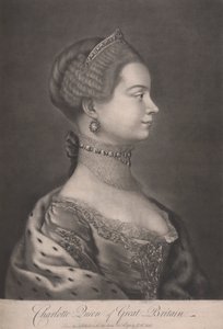 イギリスのシャーロット女王 作： James McArdell