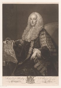 ポートレット・ヴァン・ロバート・ヘンリー Robert Lord Henley Baron of Grainge (オブジェクトのタイトル) 作： James McArdell