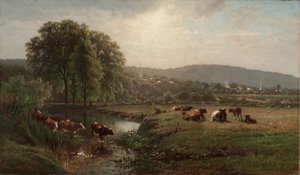 ニューイングランドの朝、1873年。 作： James McDougal Hart