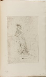 窓辺の貴婦人 作： James Abbott McNeill Whistler