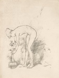 フラワーアレンジヌードモデル 作： James Abbott McNeill Whistler